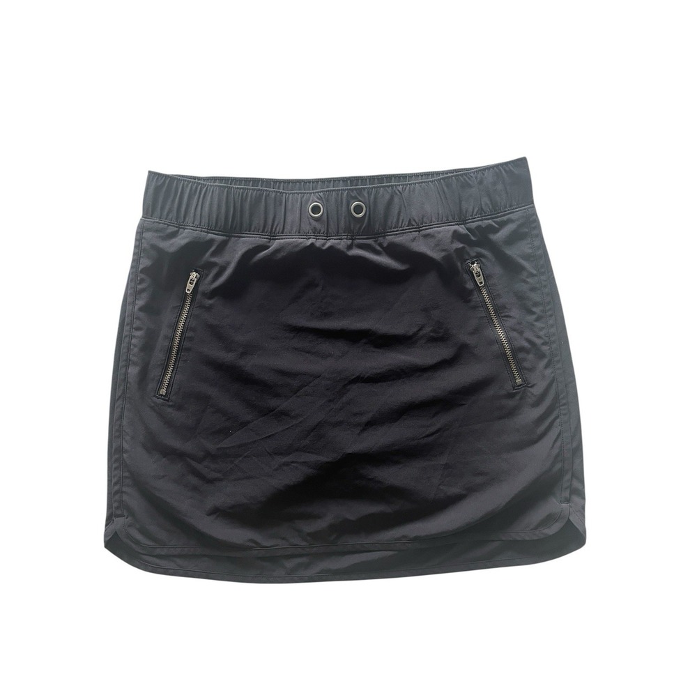 Athleta Women's Size XS Black Skort Zipper Y2K 00's Mini Skirt Athletic